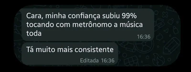 Depoimento de aluno